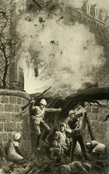 Blowing Up the Cashmere Gate (1902). Creator: Unknown
