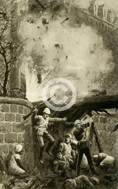 'Blowing Up the Cashmere Gate', (1902). Creator: Unknown.