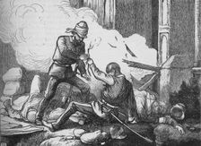 Blowing Up The Cashmere Gate c1880. Artist: T.S.S