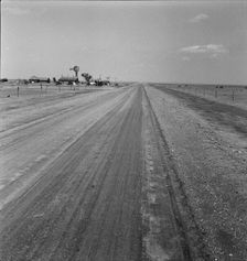 Blowing dust in the Oklahoma Panhandle, 1938. Creator: Dorothea Lange
