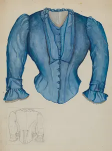 Blouse, c. 1937. Creator: Edna C. Rex