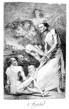 Blow 1799. Artist: Francisco Goya