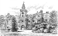 Bruce Castle, Tottenham, where Sir Rowland Hill established the school, 1890. Creator: Unknown