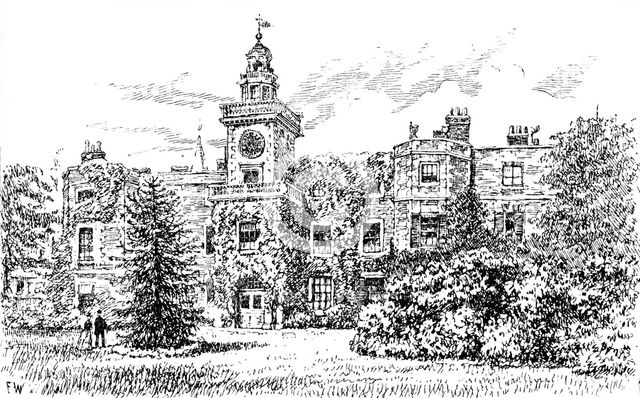 Bruce Castle, Tottenham, where Sir Rowland Hill established the school, 1890. Creator: Unknown.