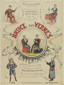 Bruce and Verne's New Entertainment, 1886. Creator: Unknown