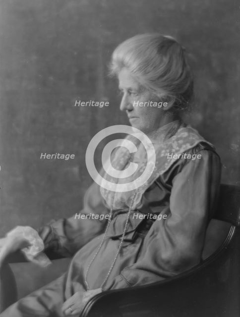 Bruce, James M., Mrs., portrait photograph, 1916. Creator: Arnold Genthe.