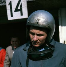 Bruce McLaren, New Zealand racing driver, car designer and engineer, 1961. Creator: Unknown