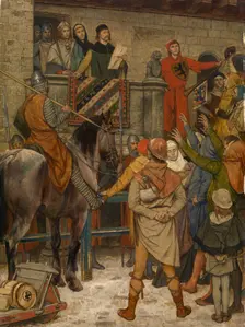 Bruges Receives its City Charter from Philip of Alsace, 1890. Creator: Albrecht De Vriendt