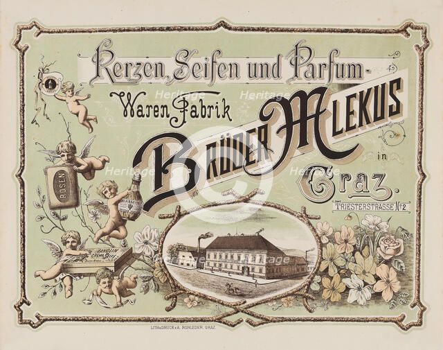 Brüder Mlekus - Candles, Soaps and Perfume Goods Factory Graz, c1900. Creator: Anonymous.