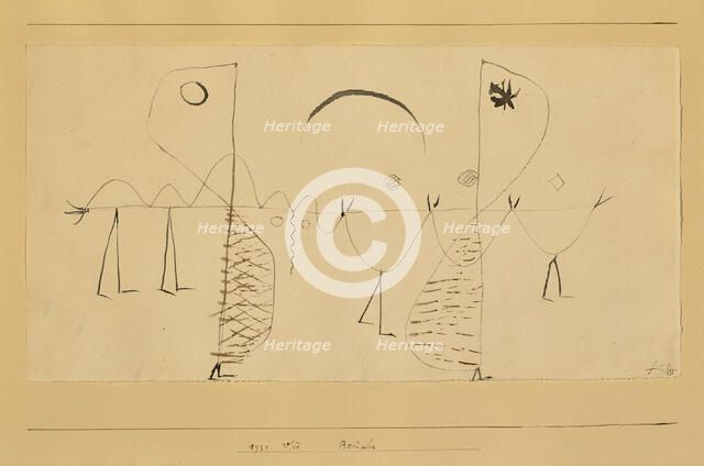 Brüder (Brothers), 1931. Creator: Klee, Paul (1879-1940).