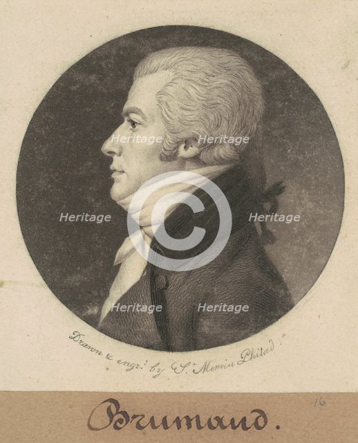 Brumaud, 1800. Creator: Charles Balthazar Julien Févret de Saint-Mémin.