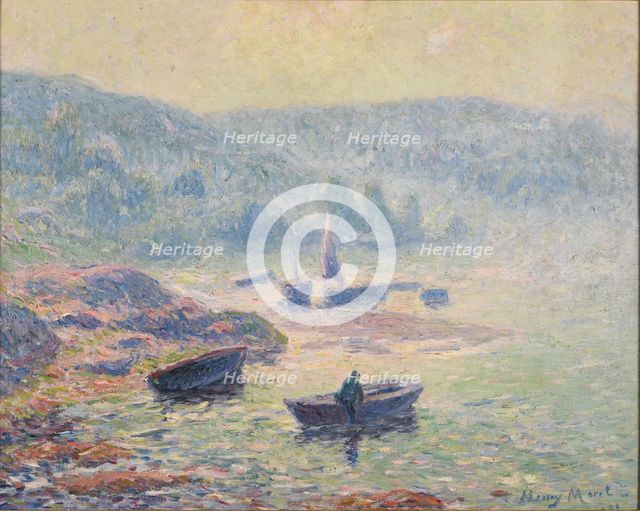 Brume sur la rivière à Pont-Aven, 1901. Creator: Moret, Henry (1856-1913).