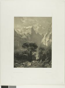 Brunnen, 1852. Creator: Alexandre Calame