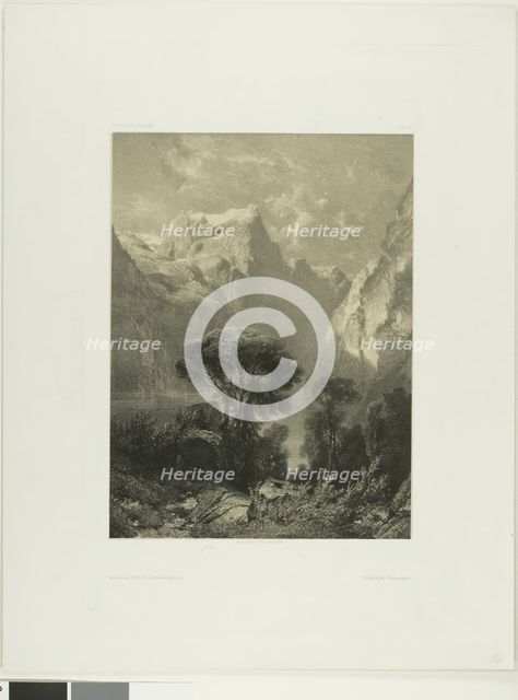 Brunnen, 1852. Creator: Alexandre Calame.