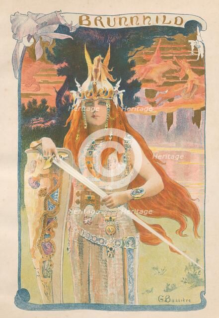 Brunnhild, 1899. Creator: Gaston Bussiere (French, 1862-1929); Imprimerie Champenois.