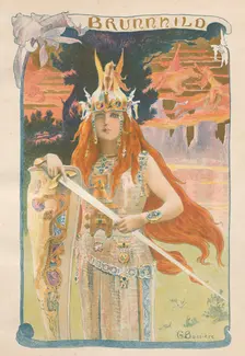 Brunnhild, 1899. Creator: Gaston Bussiere (French, 1862-1929); Imprimerie Champenois