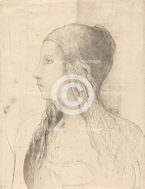 Brunnhilde, 1894. Creator: Odilon Redon.