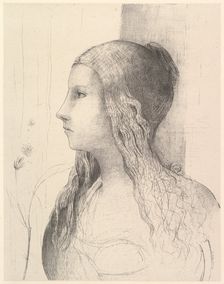 Brunnhilde (The Twilight of the Gods), 1894. Creator: Odilon Redon