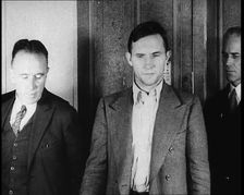 Bruno Richard Hauptmann Being Presented To the Press by the New York Police Department, 1930s. Creator: British Pathe Ltd