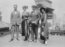 Bruno Zirato, Caruso & wife, Mrs. J. S. Keith, between c1915 and c1920. Creator: Bain News Service
