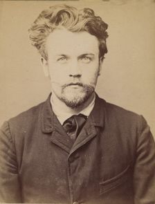 Brunet. Georges. 25 ans, né à Paris. Menuisier. Anarchiste. 4/2/94., 1894. Creator: Alphonse Bertillon