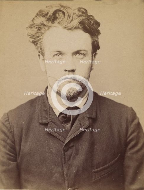 Brunet. Georges. 25 ans, né à Paris. Menuisier. Anarchiste. 4/2/94., 1894. Creator: Alphonse Bertillon.