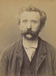 Brunel. Alexandre. 50 ans, né le 25/12/43 à Renaix (Belgique). Menuisier. Anarchiste. 3/7/..., 1894. Creator: Alphonse Bertillon