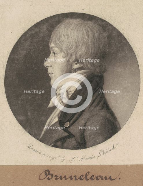 Bruneleau, 1801. Creator: Charles Balthazar Julien Févret de Saint-Mémin.