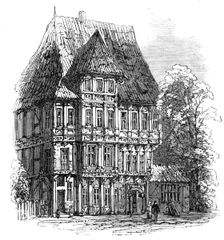 Brunswick:old houses near the cathedral, 1864. Creator: Unknown