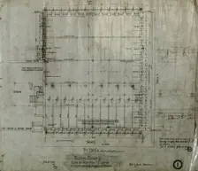 Brunswick Balke Collender Company Factory Building, Chicago, Illinois, First Floor Plan, 1891. Creator: Adler & Sullivan