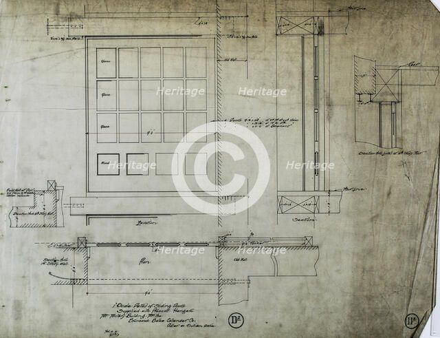 Brunswick Balke Collender Company Factory Building, Chicago, Illinois, Multiple Views, 1891. Creator: Adler & Sullivan.