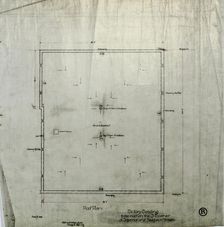Brunswick Balke Collender Company Factory Building, Chicago, Illinois, Roof Plan, 1891. Creator: Adler & Sullivan