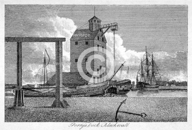 Brunswick Dock, Blackwall, London, c1800.                Artist: Anon