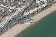 Brunswick Terrace and the Pier Bandstand, Weymouth, Dorset, 2016. Creator: Historic England