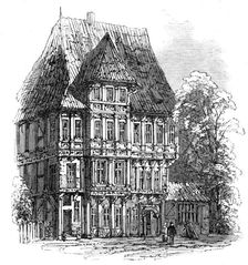 Brunswick:old houses near the cathedral, 1864. Creator: Unknown