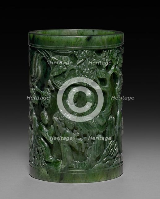 Brush Holder, 19th Century. Creator: Unknown.