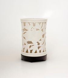 Brush holder with stand, date unknown. Creator: Unknown