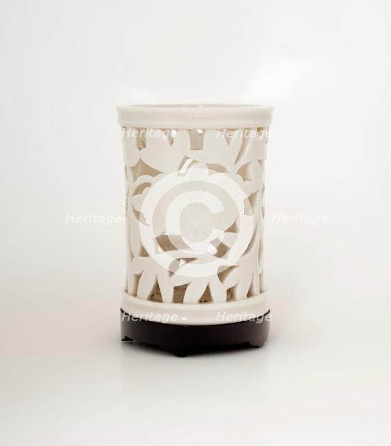 Brush holder with stand, date unknown. Creator: Unknown.