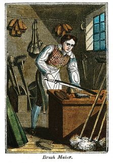 Brush Maker 1823. Creator: Unknown
