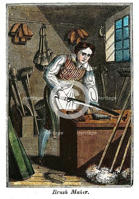 'Brush Maker', 1823. Creator: Unknown.