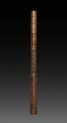 Brush with Carved Design, 1573-1619. Creator: Unknown