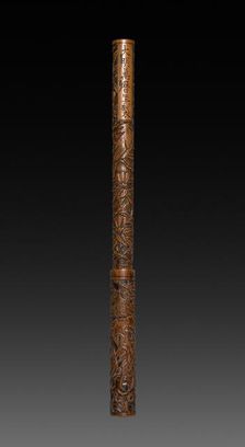 Brush with Carved Design, 1573-1619. Creator: Unknown