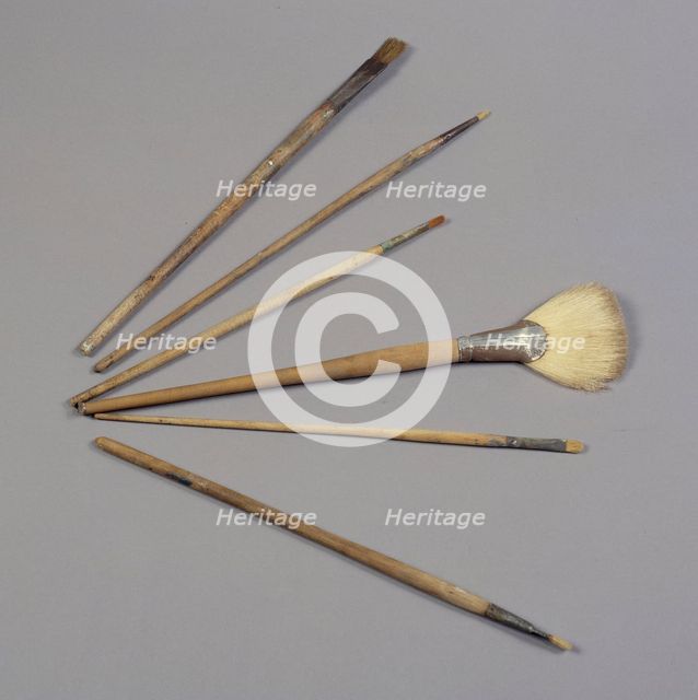 Brushes of different sizes, before 1932. Creator: Unknown.