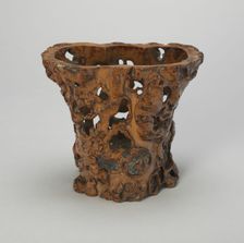 Brushpot (bitong), Qing dynasty (1644-1911), 18th century. Creator: Unknown