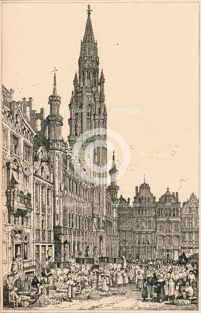 'Brussels', c1820 (1915). Artist: Samuel Prout.