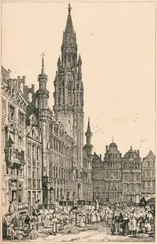 Brussels c1820 (1915). Artist: Samuel Prout