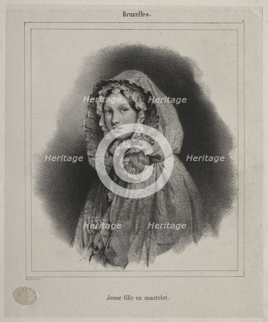 Brussels: Young Girl in a Cape. Creator: Jean Baptiste Madou (Belgian, 1796-1877).