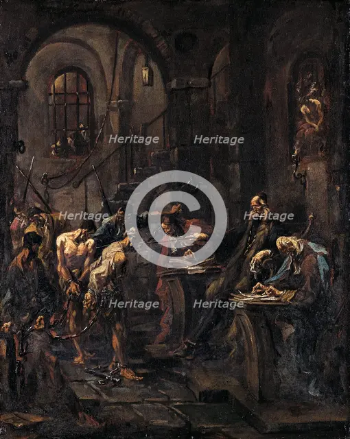 Brutal Interrogation, 1727-1730. Creator: Alessandro Magnasco.