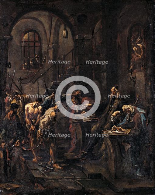 Brutal Interrogation, 1727-1730. Creator: Alessandro Magnasco.