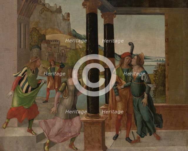 Brutus and Porcia, c1490. Creator: Bernardino Orsi.